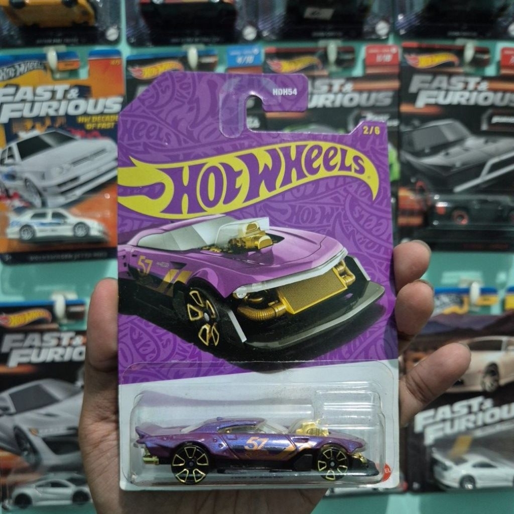 HOT WHEELS 57TH ANNIVERSARY MOD SPEEDER UNGU
