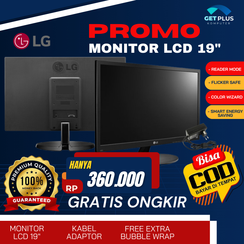 Monitor 19 Inch Mrek RANDOM Second Bergaransi