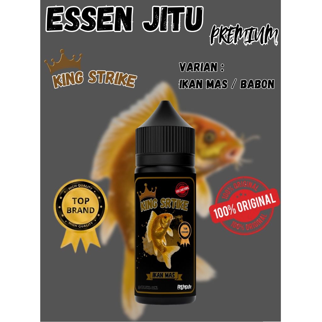 (PREMIUM) ESSEN IKAN MAS JITU KING STRIKE , ESSEN JITU , ESSEN IKAN , ESEN IKAN MAS , ESSEN BABON , 