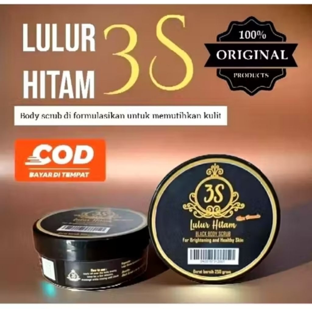 Star Lulur hitam 3s Black Body Scrub 250gram
