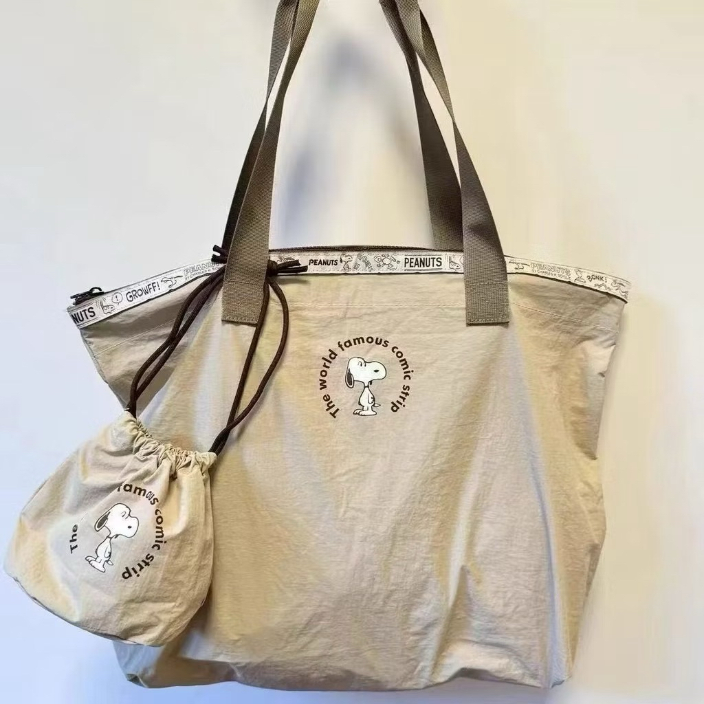 TOTE BAG NYLON SNOOPY PEANUTS