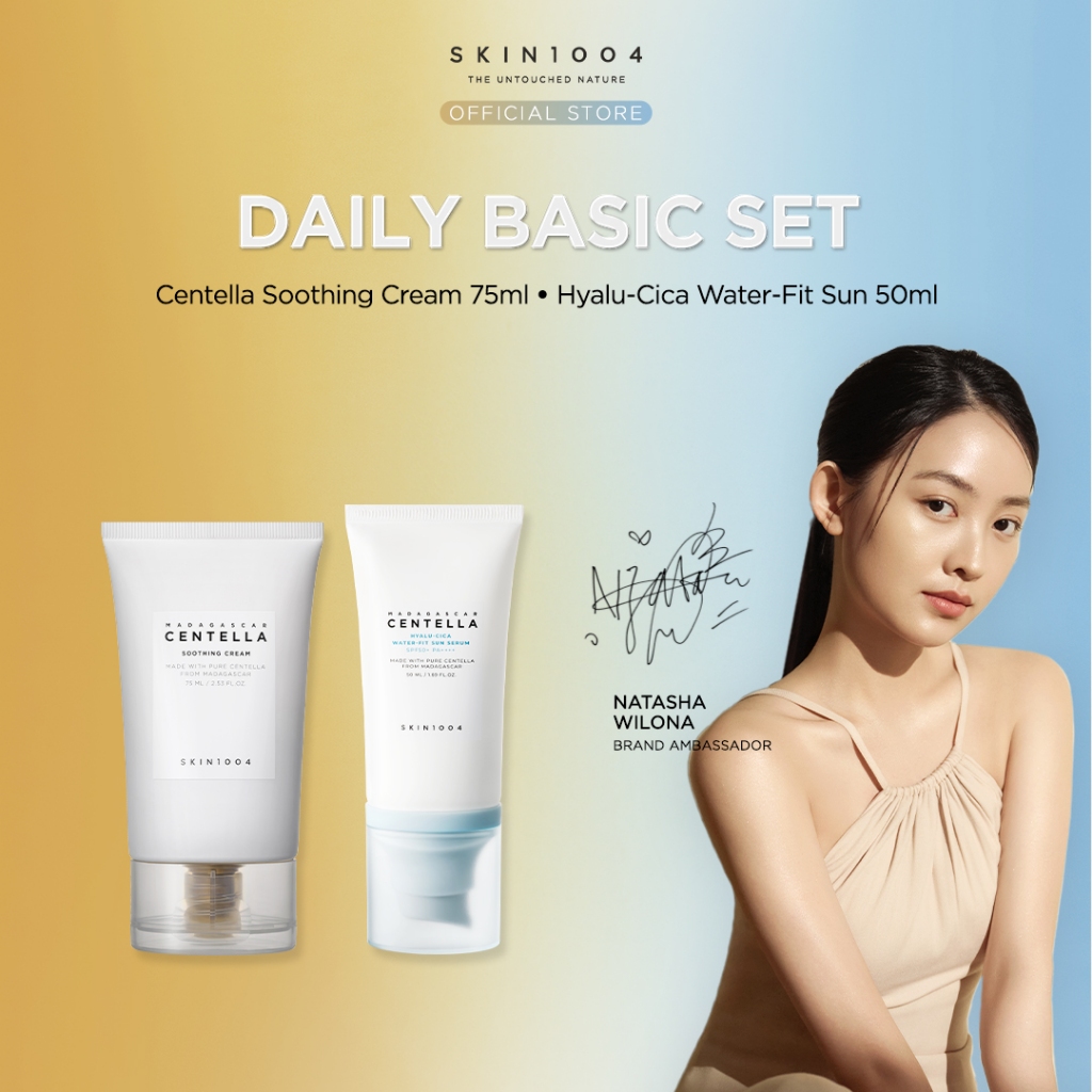 Daily Basic Set (Centella Soothing Cream 75ml + Hyalu-Cica Water-Fit Sun Serum 50ml)