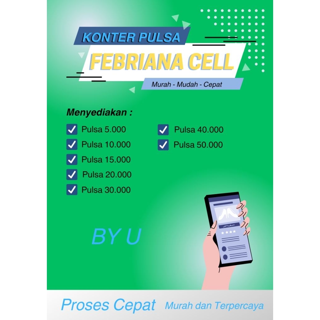 PULSA TERMURAHHH BY U 5.000 - 50.000