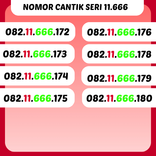 NOMOR CANTIK TELKOMSEL SERI 11.666 4