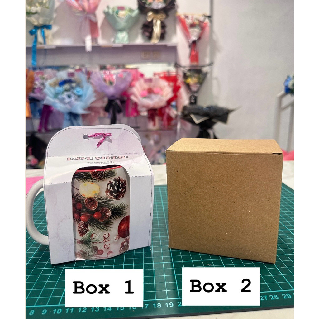 box mug custom dan coklat