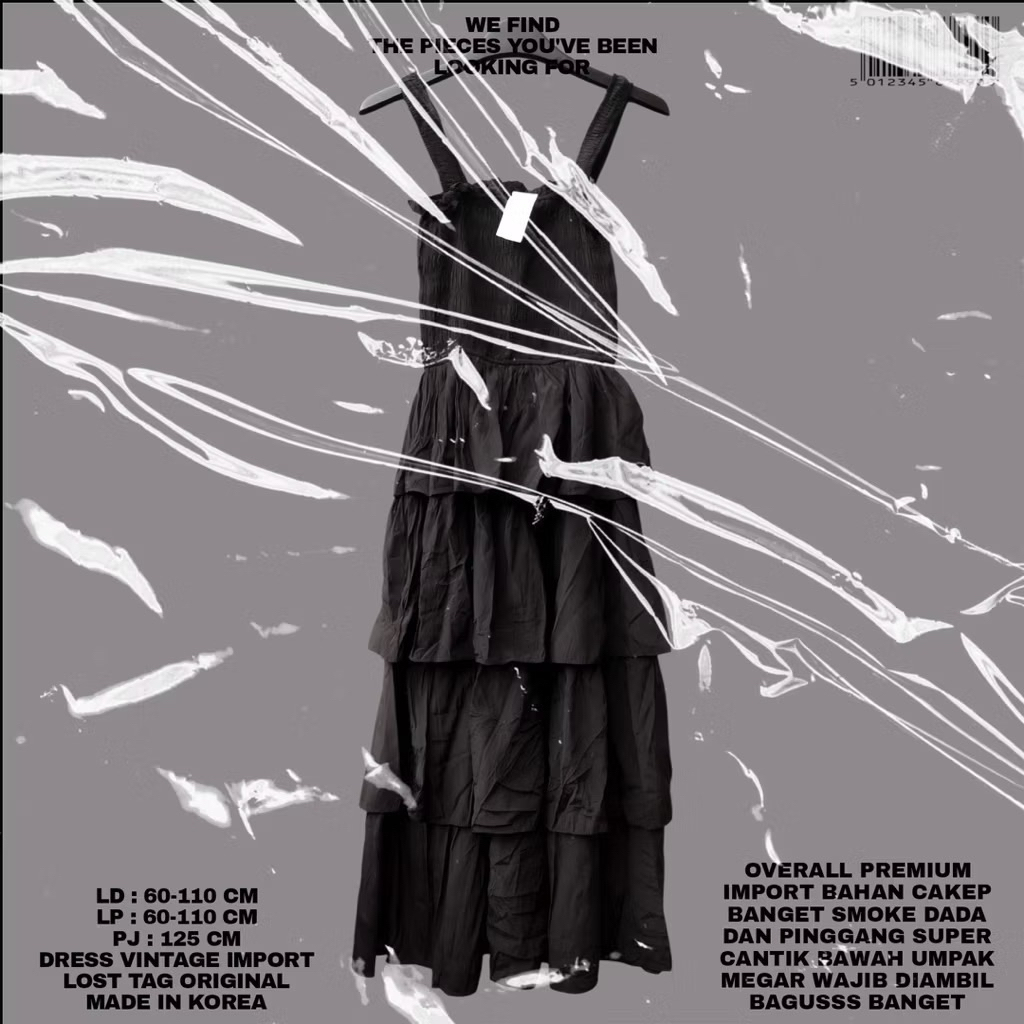 OVERALL DRESS KOREAN PREMIUM/OVERALL DRESS HITAM UMPAK MEGAR KOREAN LOOK/DRESS OVERALL KOREAN STYLE 