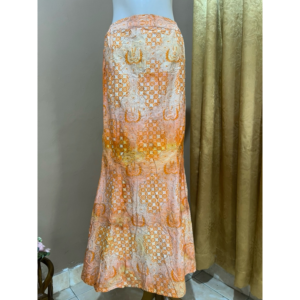 rok duyung batik gliter silver pesta pl brand