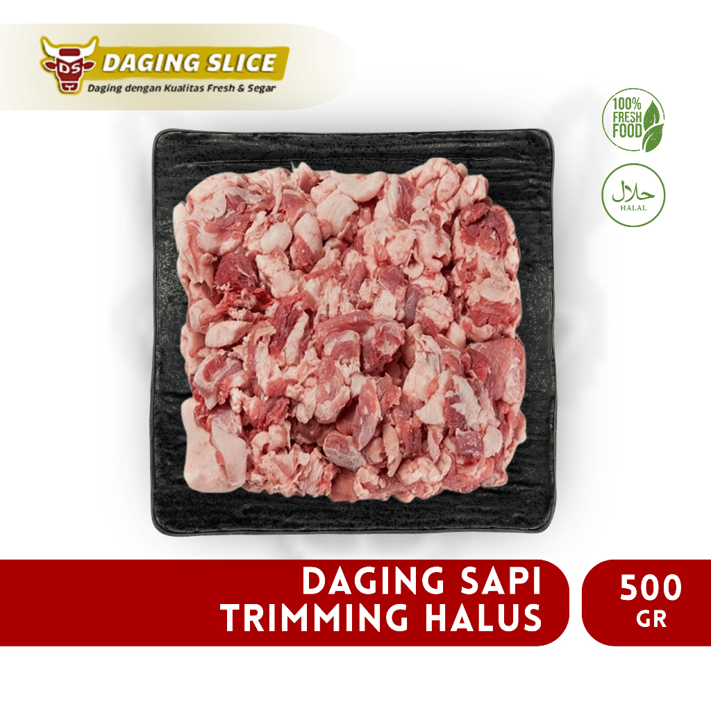 Daging Sapi Trimming Halus 500gr Tetelan Trim Mess Meat Bandung