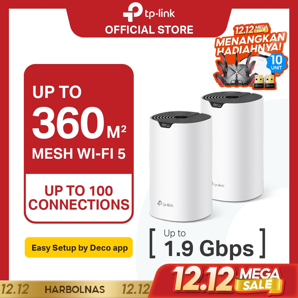 TP-Link Deco S7 | AC1900 Mesh Wi-Fi 5 System | Dual Band | Gigabit | Router | Extender | X10 X20