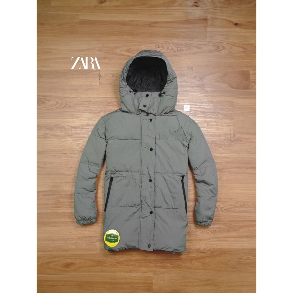 zara Puffer padded parka jacket