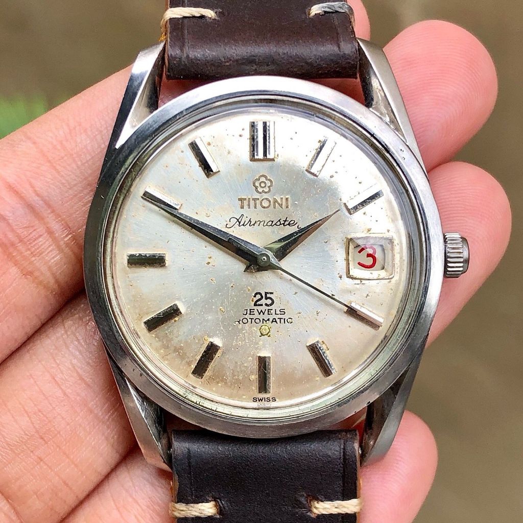 Vintage Titoni Airmaster Date 25Jewels Rotomatic