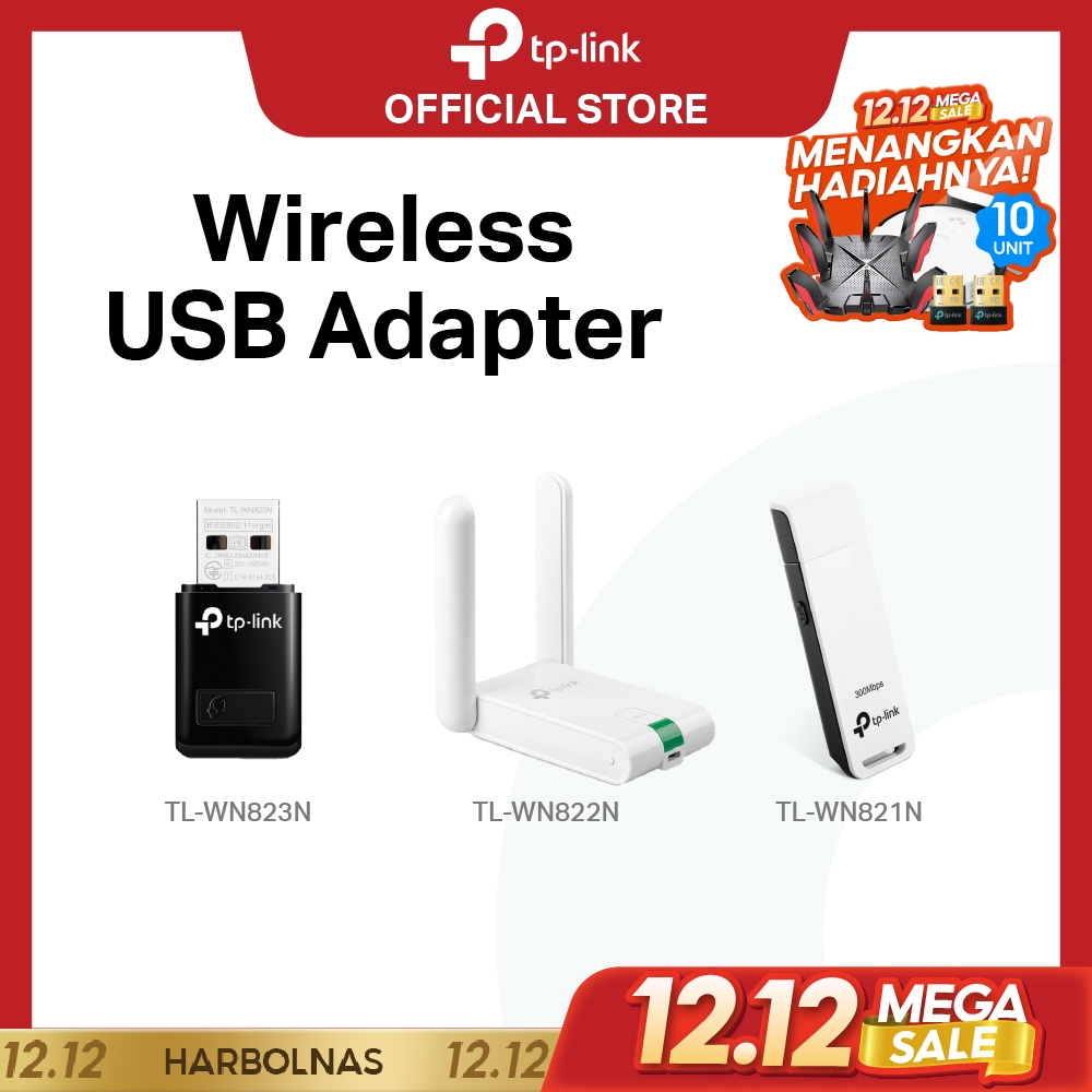 TP-Link TL-WN823N | 300Mbps | Mini Wireless Wi-Fi N USB Adapter | WiFi Receiver | WN822N/WN821N
