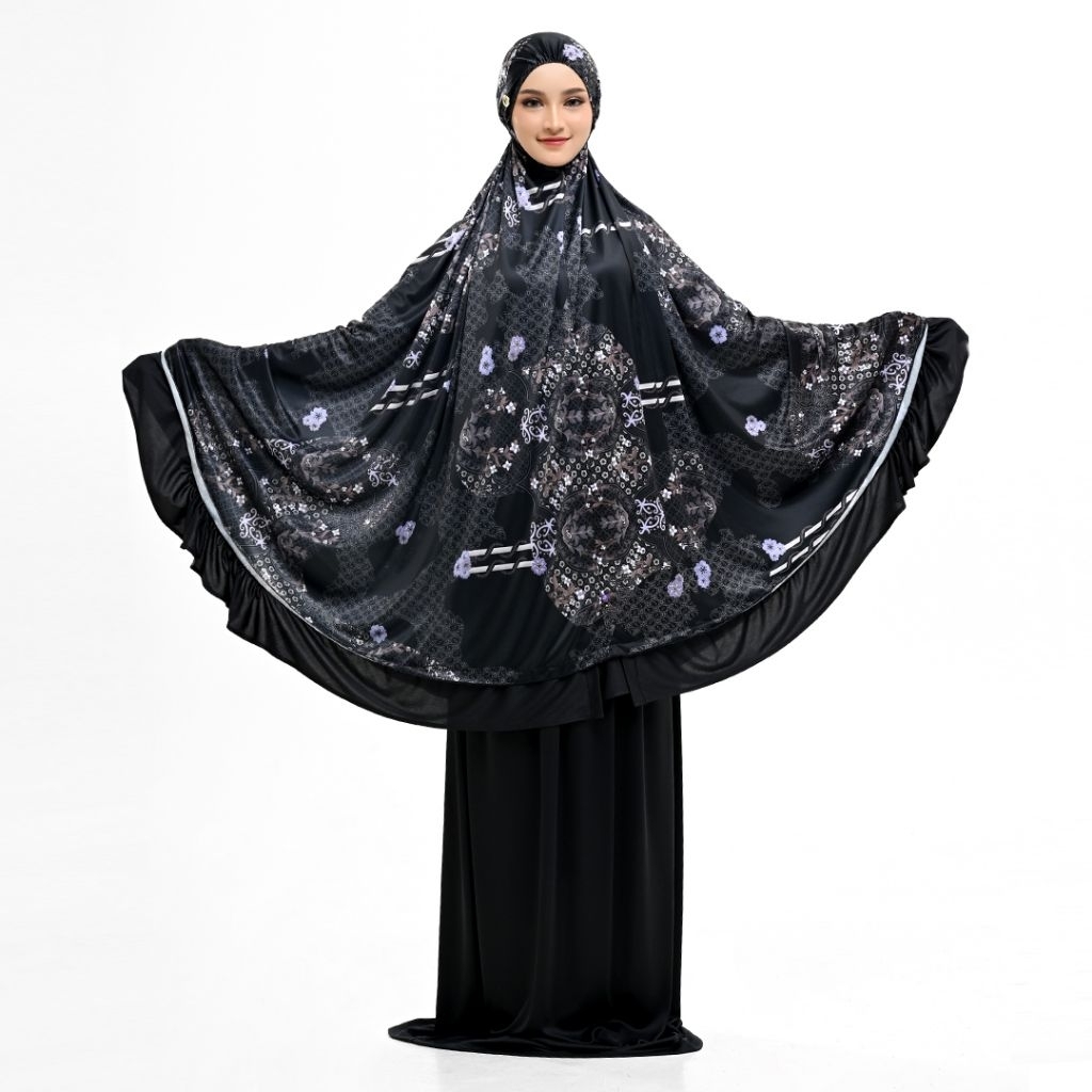 mukenah rabbani micella dewasa warna hitam