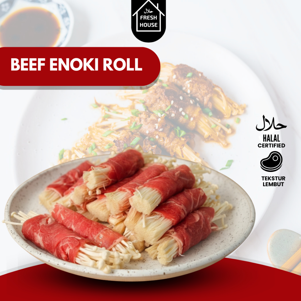 BEEF SLICE ENOKI ROLL/ BEEF ENOKI ROLL ISI 15 GULUNG