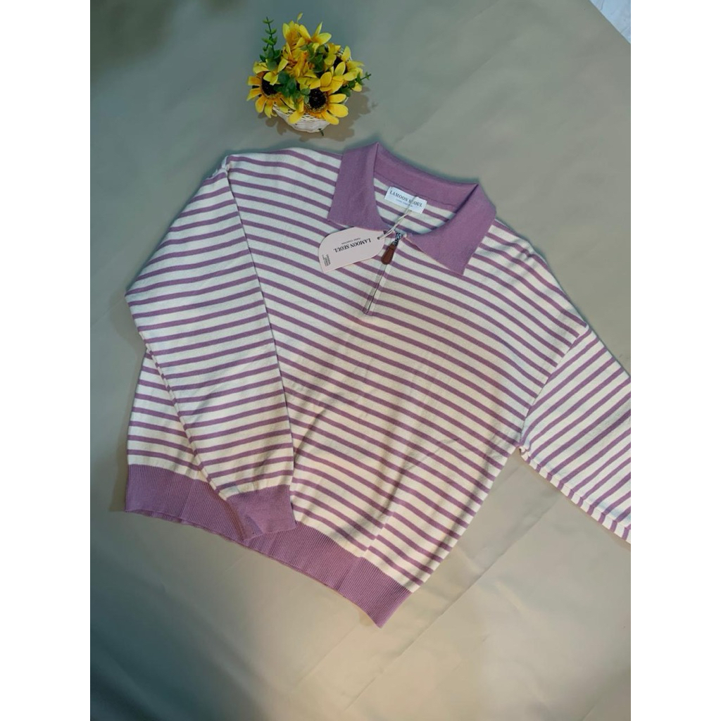 LAMOON SEOUL Sweater knit BKK zipper cewe