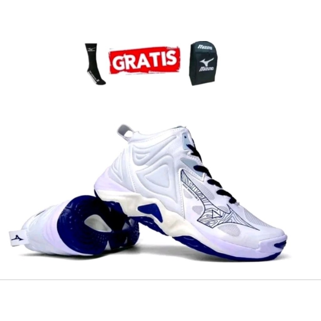 Sepatu  Mizuno wave momentum mid 3 terbaru sepatu pria dan wanita ini cocok pakai olah raga seperti 