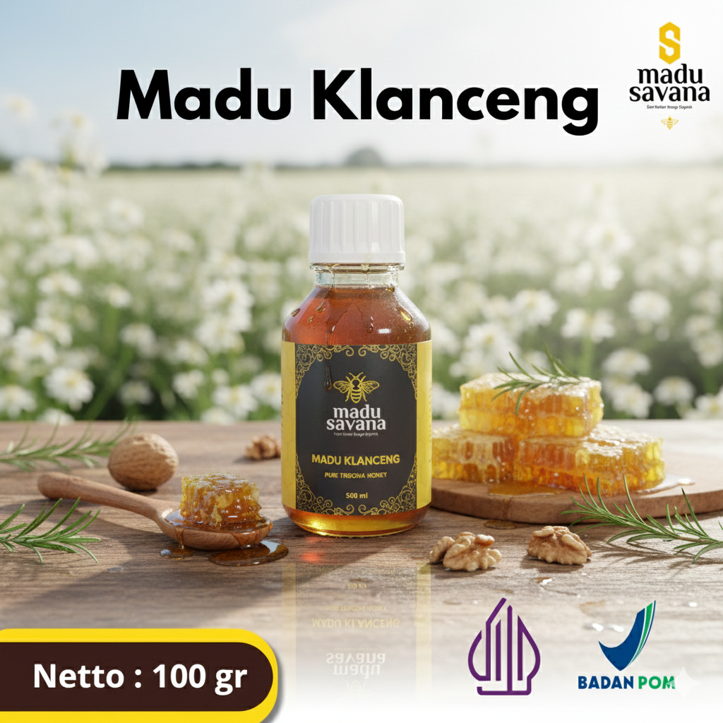 Madu Savana Trigona/Klanceng 100% Murni (100 Ml)