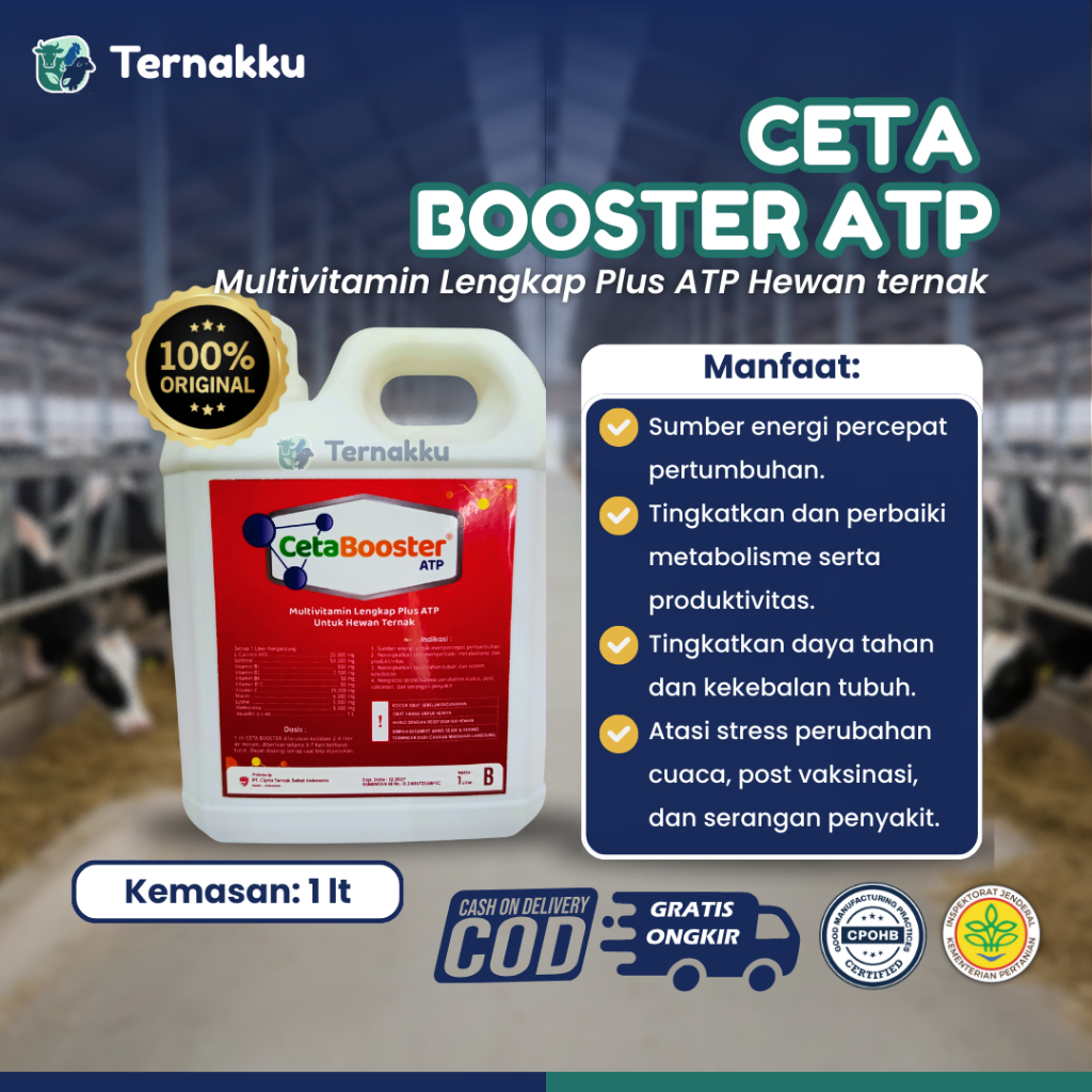 CETA Booster ATP 1 Liter – Multivitamin Plus ATP Ternak