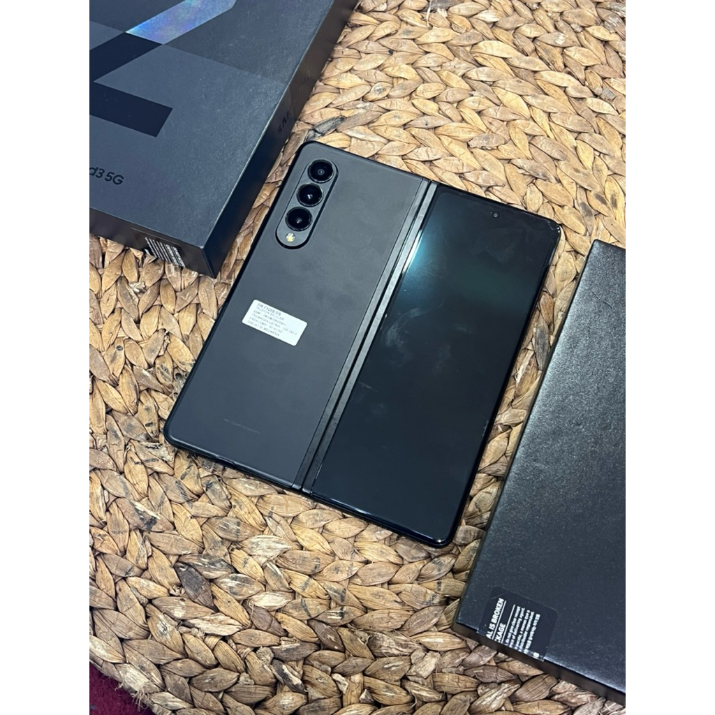 samsung Z fold  3 12/256GB resmi sein lengkap full original second