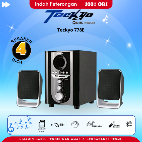 SPEAKER MULTIMEDIA TECKYO 778E / SPEAKER BLUETOOTH PORTABLE / SPEAKER SUBWOOFER/ SALON BLUETOOTH MUR