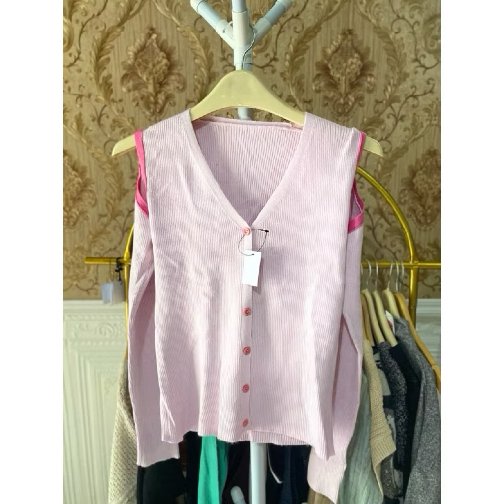 Preloved cardigan pink