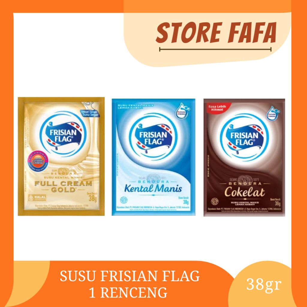SUSU FRISIAN FLAG SACHET 38gr 1RENCENG