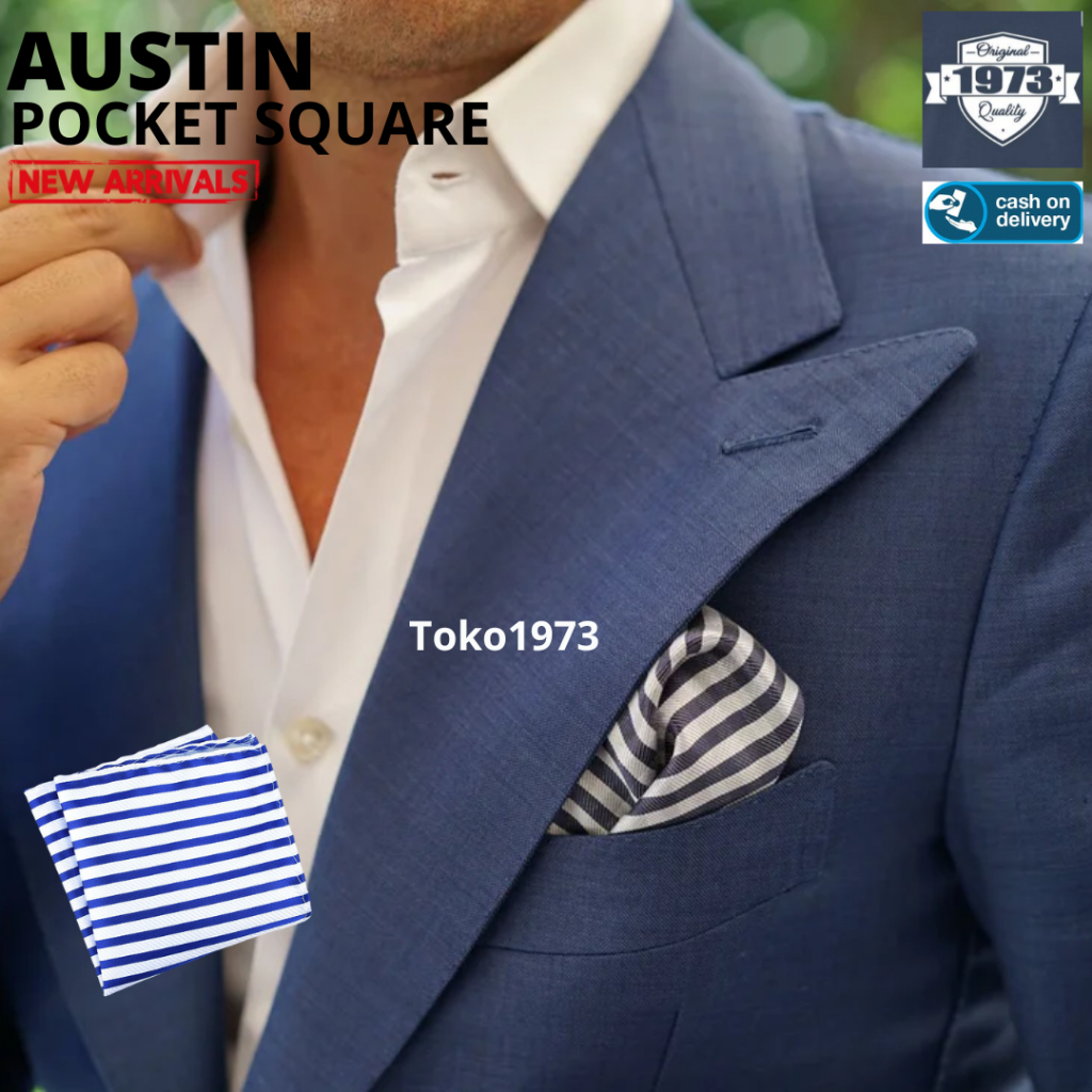 AUSTIN POCKET SQUARE sapu tangan saku sapu tangan kantong sapu tangan jas