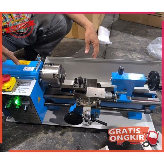 Mesin Bubut Mini Eretan Bahan Besi 450 - 550 watt