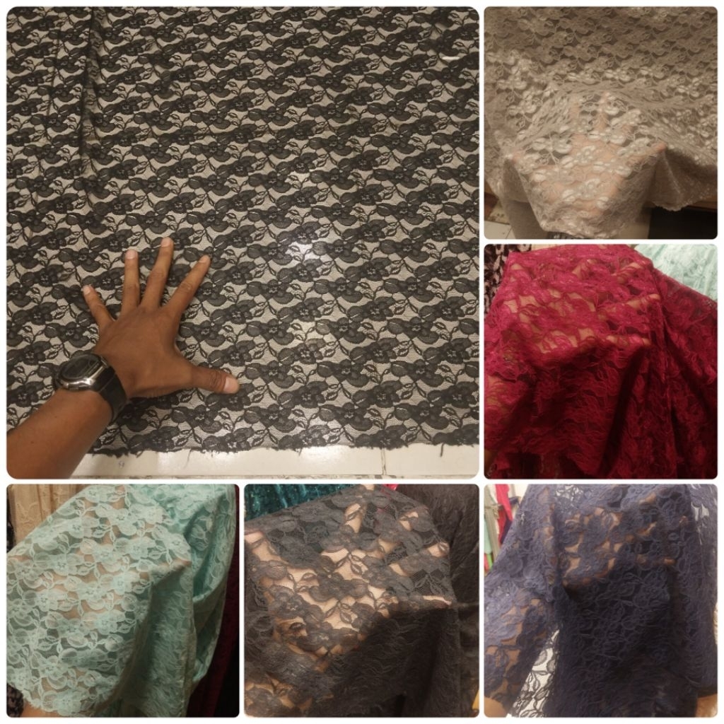Kain/Bahan/BRUKAT KATUN LACE/Premium/Brukat Kebaya