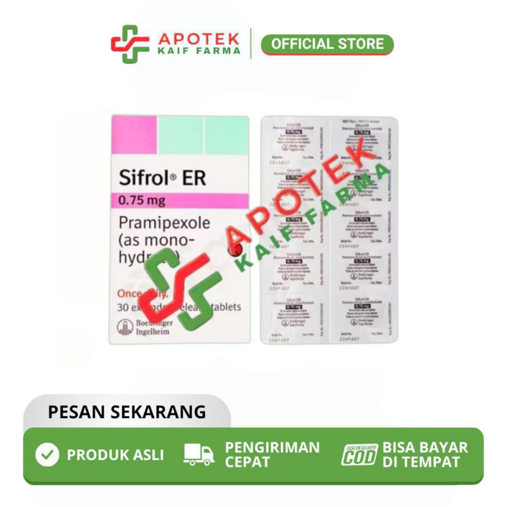 Ready Sifrol 0,75 Perlembar isi 10 tab