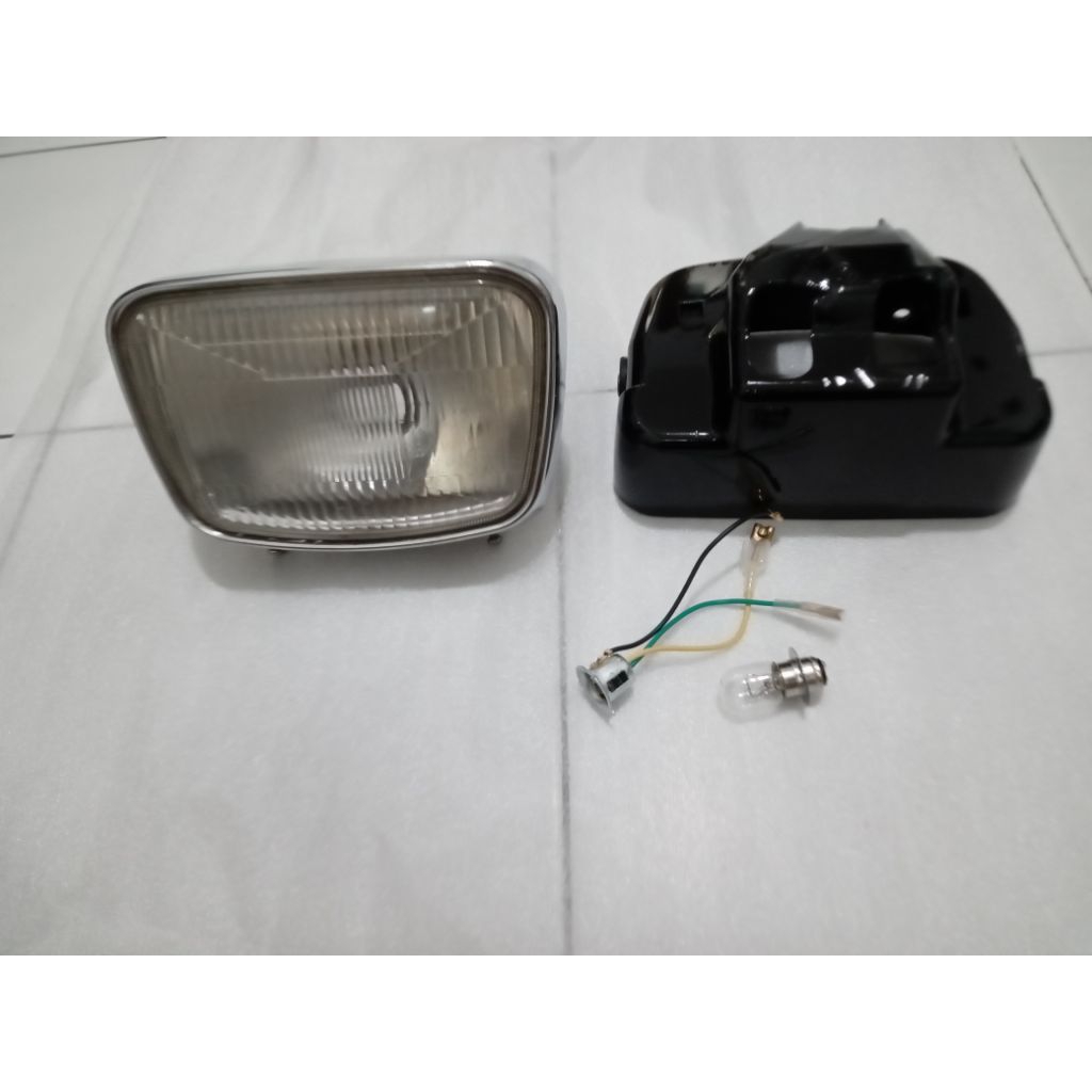 reflektor lampu depan rx king oval original copotan