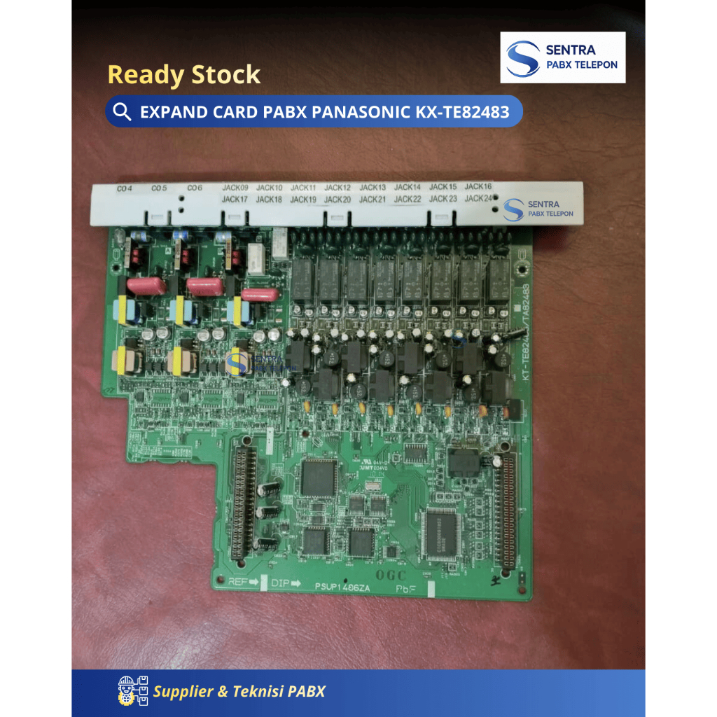 EXPAND CARD PABX PANASONIC KX-TE82483 Kapasitas 3 Line 8 Ext | PABX Panasonic KX-TES824 83 @Second B