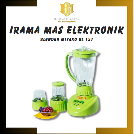 Blender Plastik Miyako BL 151 PF AP 2 in 1 Blender Miyako 151 PFAP Blender Miyako 2 in 1