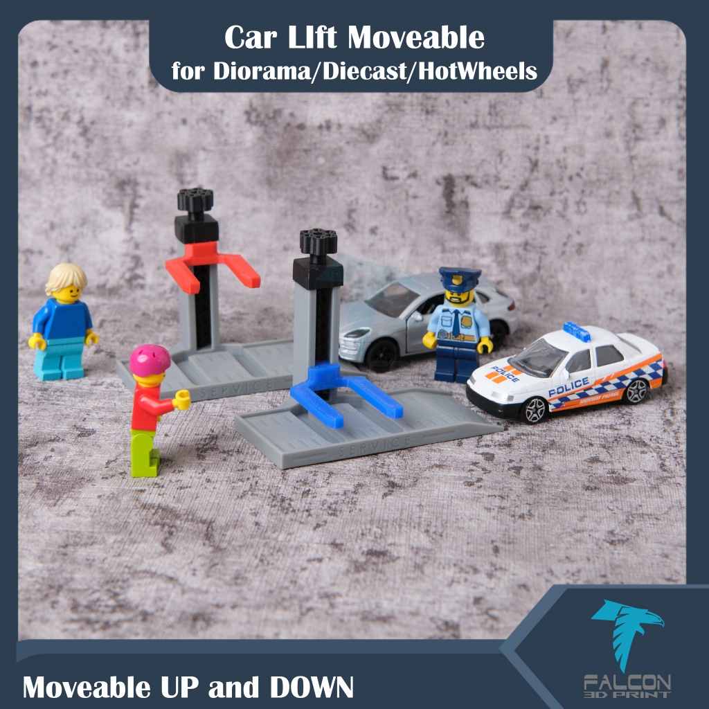 Diorama Hotwheels Car Lift Single Post Diecast Hot wheel Matchbox Garage Hotwheel Rak Mobil Mainan 1