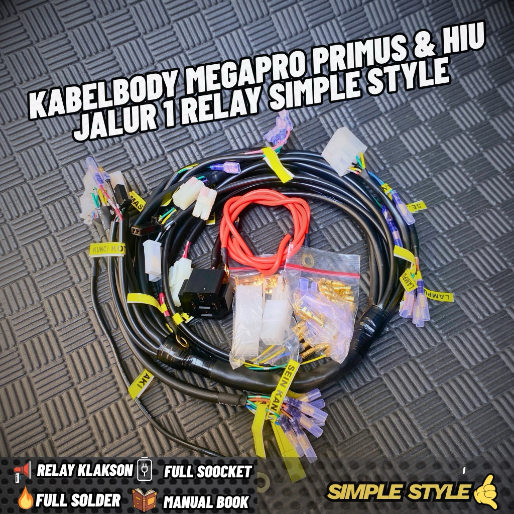 KABEL BODY MEGAPRO HIU/PRIMUS RINGKESAN RAPI SIMPEL RELAY 1