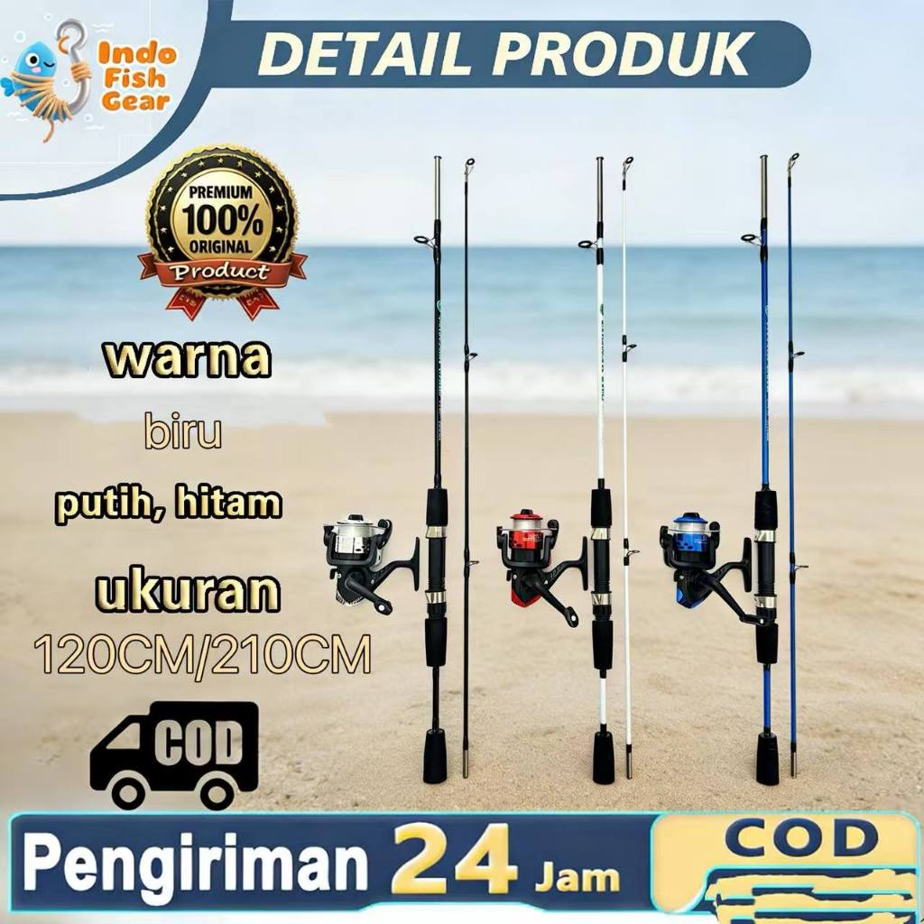 PROMO Set Pancing Lengkap Murah Pancing 1 Set Lengkap Kuat COD Set Alat Pancing Murah Pancing 1 Set
