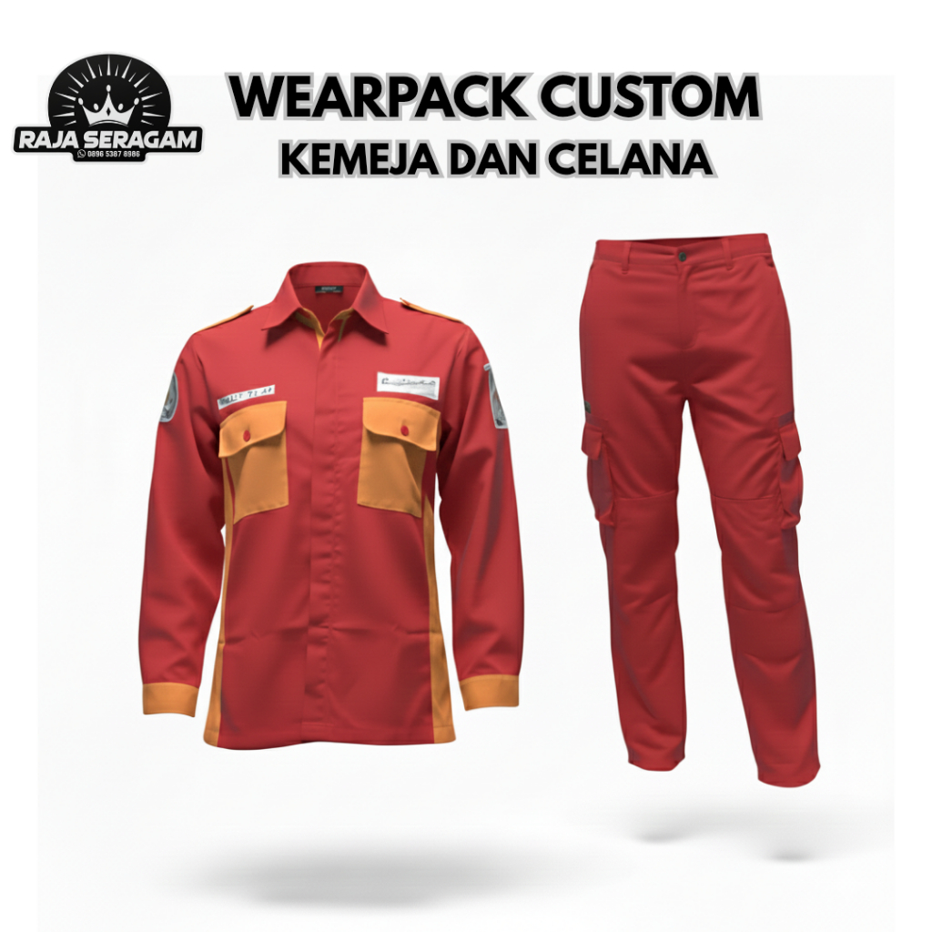 WEARPACK CUSTOM WEARPACK KEMEJA DAN CELANA SERAGAM PRAKTEK SMK STM SERAGAM BENGKEL SERAGAM TEKNISI S