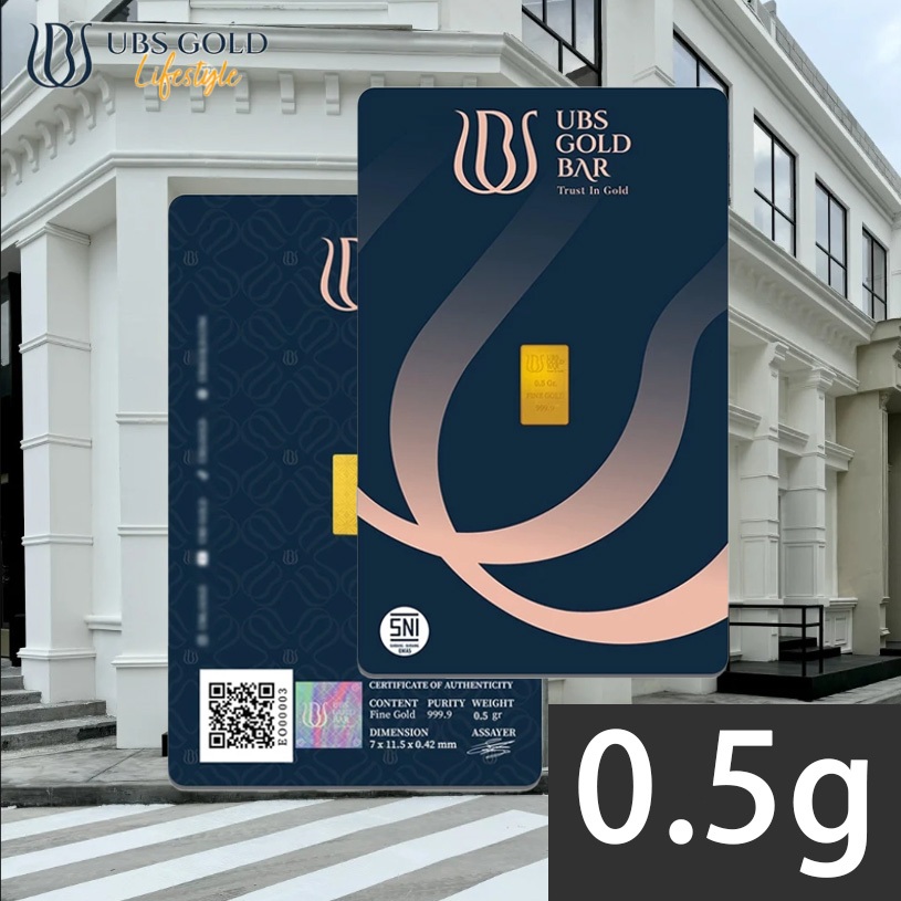 Logam Mulia Emas Asli 0.5g  SNI Press Batik