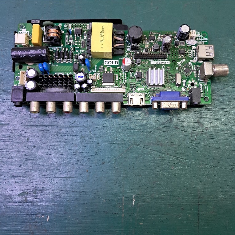 Mainbord tv Akari LE-24V89 Canghong LE24D2000A board TP.V56.PA671 bb874