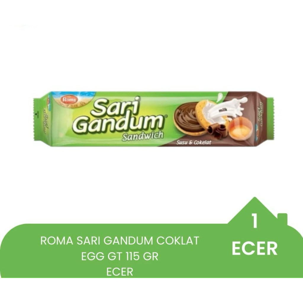 Roma Sari Gandum Coklat 115g