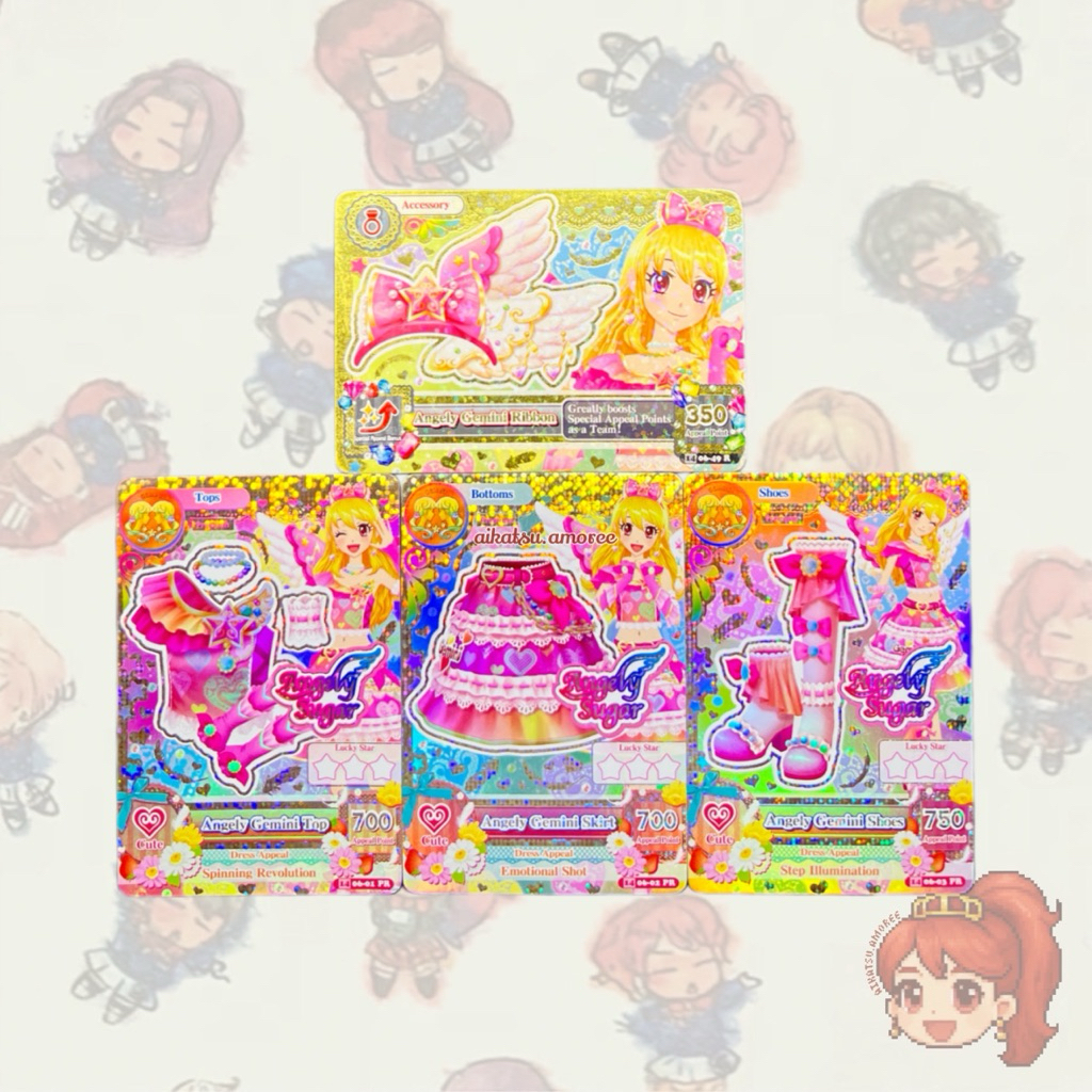 Aikatsu Premium Angely Sugar Angely Gemini Set Ichigo Hoshimiya