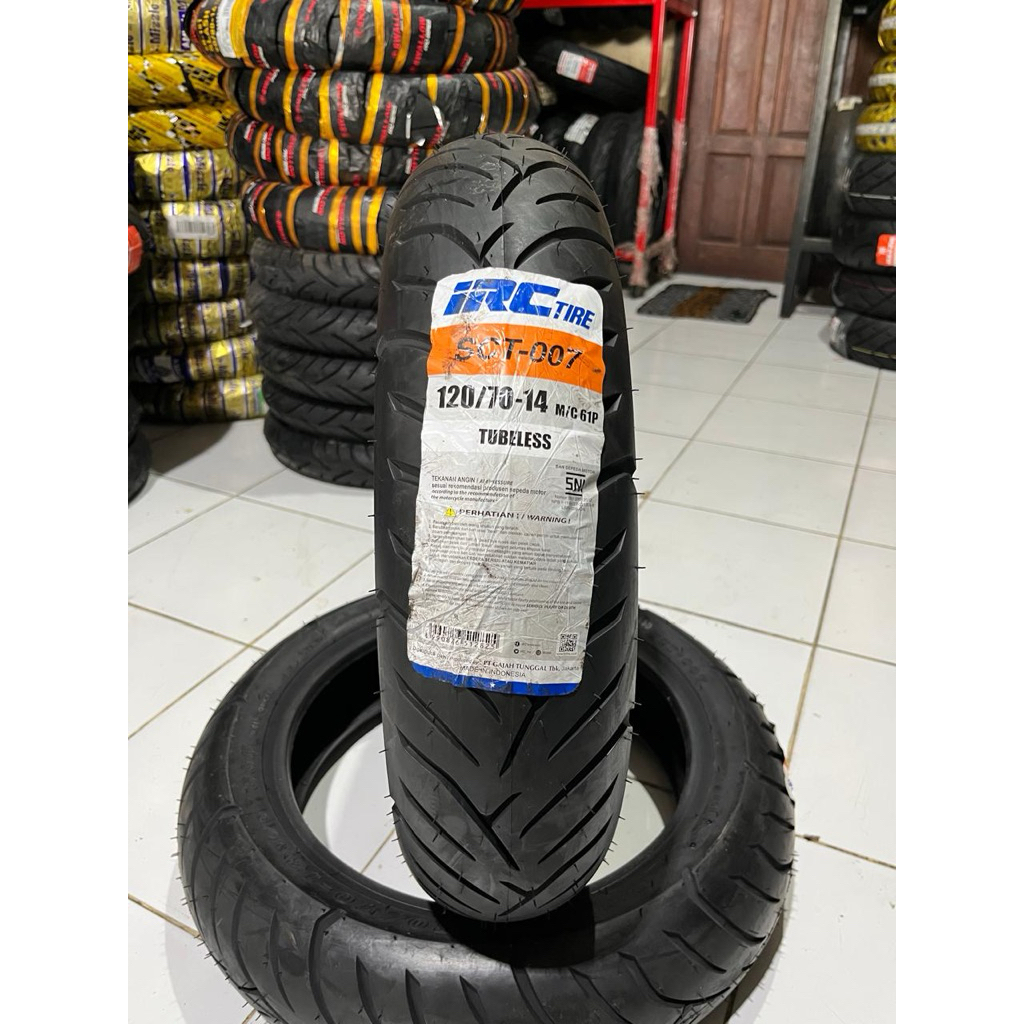Ban IRC SCT-007 120/70-14 Tubeless – Ban Nmax Aerox Vario 160 Original