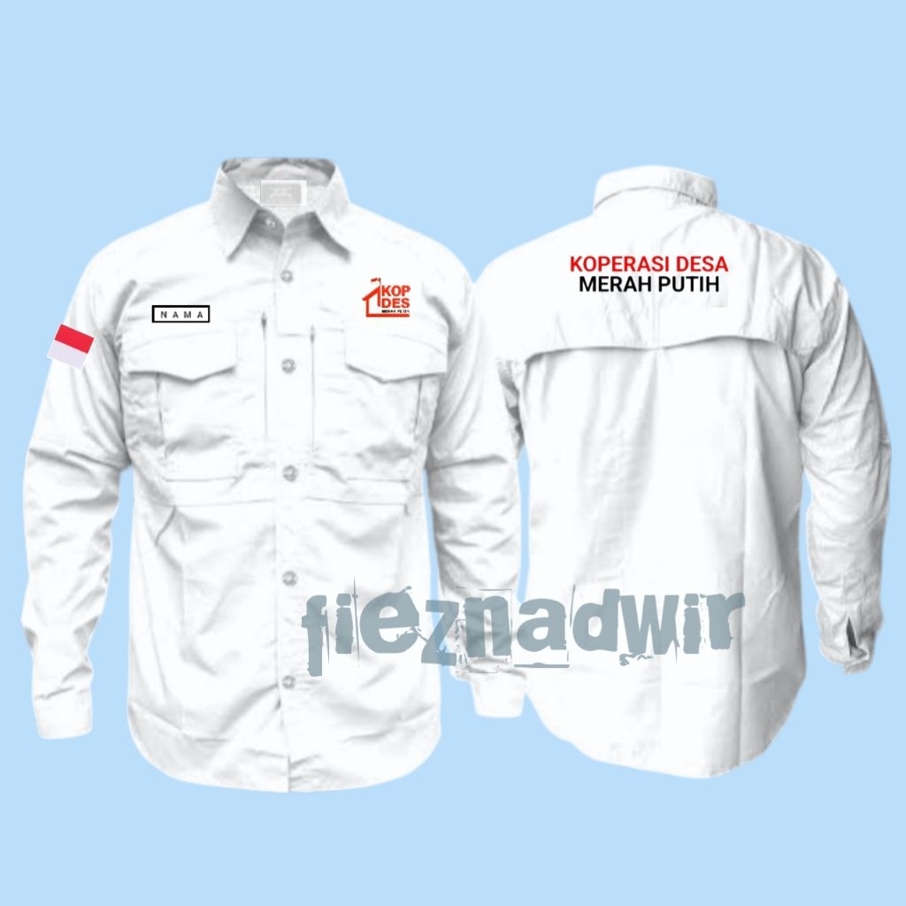 kemeja mtac koperasi desa merah putih kemeja mtac kdmp baju kemeja koperasi desa merah putih