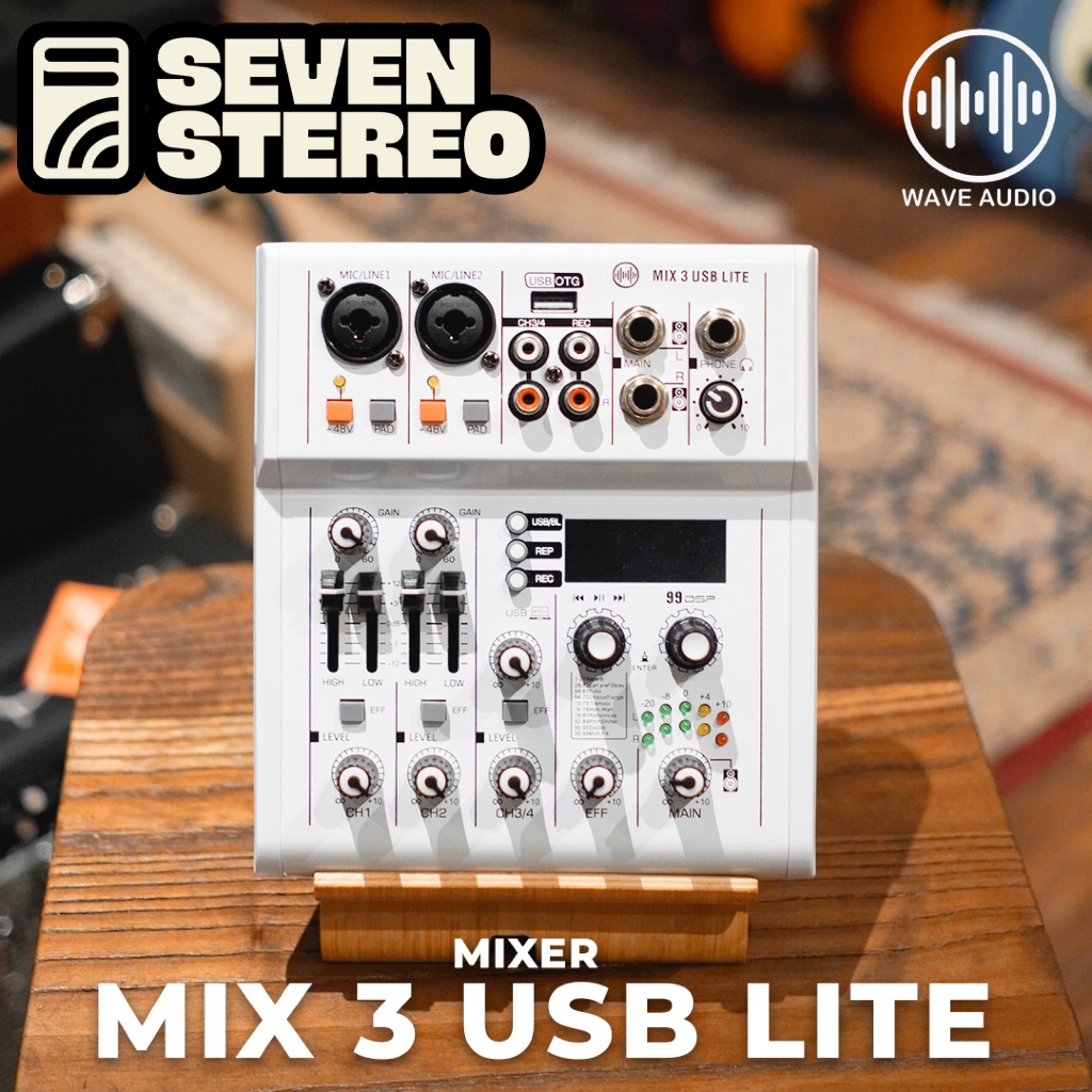 Wave Audio MIX3USB lite Mix 3 USB Lite Mixer Audio