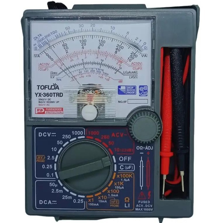 Multimeter Model Heles Multitester Analog Avometer YX360TRD YX360TREB DT830B Avo Meter Baterai