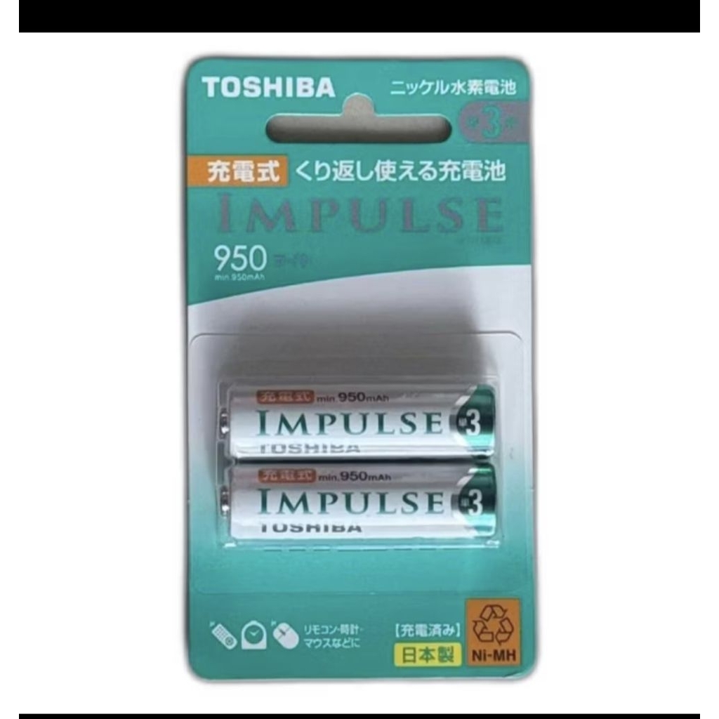 Baterai Toshiba Impulse 950 maH Baterai charge untuk Tamiya
