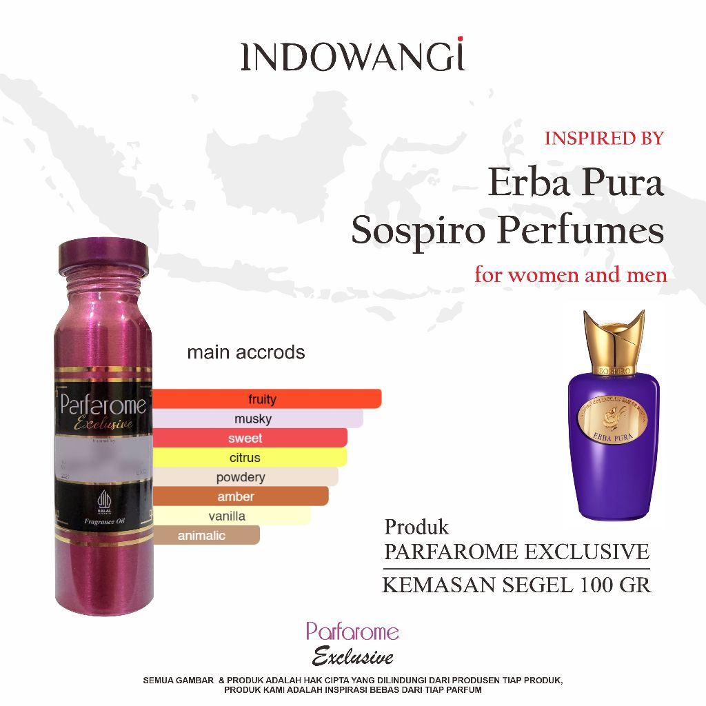 Bibit Parfum Erba Purba Parfarome Exclusive Segel 100gr