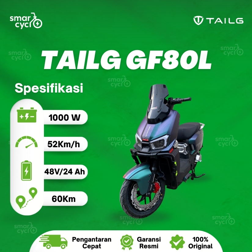 TAILG GF80L jarak tempuh hingga 80km
