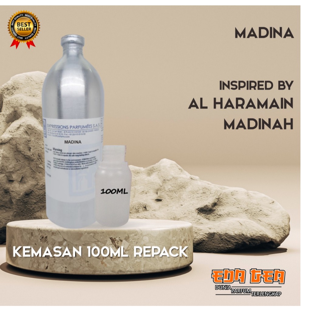 bibit parfum murni MADINA |  MADINAH BY AL HARAMAIN EP 100ML