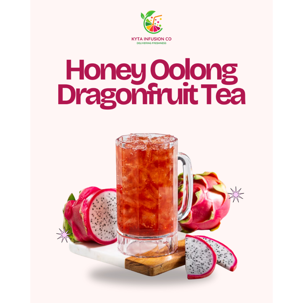 Honey Oolong Dragonfruit Tea Powder Drink / Minuman Bubuk Teh Oolong rasa Buah Naga dengan Madu